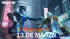 Códigos Free Fire de hoy 13 de marzo de 2022; todas las recompensas gratis