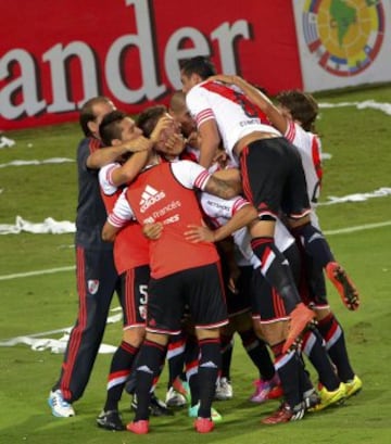 Atlético Nacional y River Plate igualaron 1-1 en la primera final de la Copa Sudamericana. 