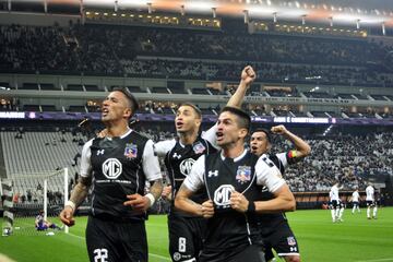 Así celebró el plantel de Colo Colo en el Arena Corinthians