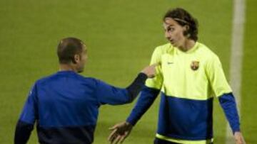 Guardiola e Ibrahimovic.