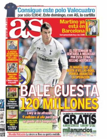 Las portadas de AS de julio