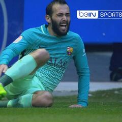 Aleix Vidal, luxación de tobillo: adiós a la temporada