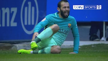 Aleix Vidal, luxación de tobillo: adiós a la temporada