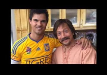 Taylor Lautner El actor conocido por la película de Crepúsculo, es un nuevo fan de los Tigres de México