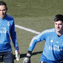 Keylor tiene mejores números que Courtois esta temporada