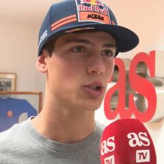 Jorge Prado visitó la redacción de AS: "Mi objetivo es ir de menos a más en la categoría máxima"