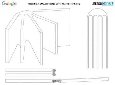 Un smartphone plegable con 'páginas', la última patente de Google