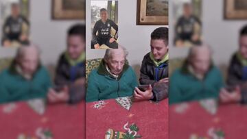 La enternecedora reacción de un abuelo con el mensaje de Messi