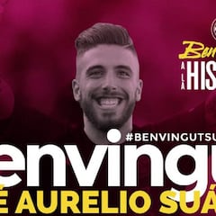 El portero José Aurelio Suárez, cuatro meses de baja