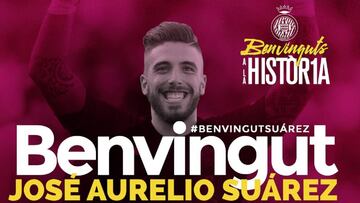 El portero José Aurelio Suárez, cuatro meses de baja