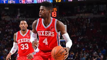 Nerlens Noel en un partido ante los Cavaliers del a&ntilde;o pasado 