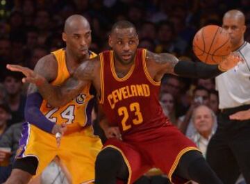 LeBron James y Kobe Bryant.