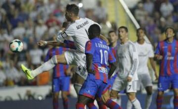 Levante-Real Madrid. 1-1. Sergio Ramos marca el gol del empate.