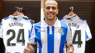 Sandro Ramírez con la Real.