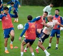 Último entrenamiento del Oviedo con tres ausencias