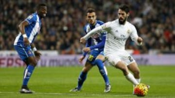 Isco, en el partido contra el Espanyol.