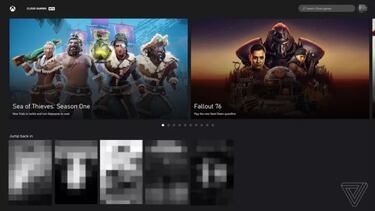 Así luce xCloud, la tecnología en la nube de Microsoft, en un navegador web
