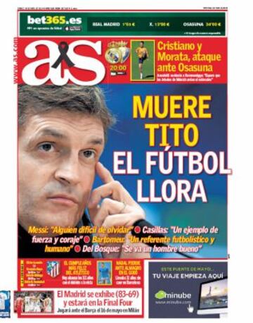 Las portadas de AS de abril