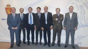 Los nuevos accionistas del Zaragoza.