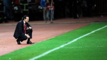 Emery, durante el partido.