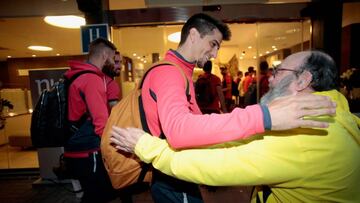 Gerard Moreno, a su llegada a Vila-real.