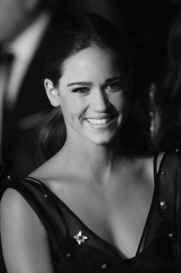 VENICE, ITALY - SEPTEMBER 02:  (EDITORS NOTE: Image has been converted to black and white.) Matilda Lutz attends the premiere of 'Franca: Chaos And Creation' during the 73rd Venice Film Festival at Sala Giardino on September 2, 2016 in Venice, Italy.  (Photo by Vittorio Zunino Celotto/Getty Images)