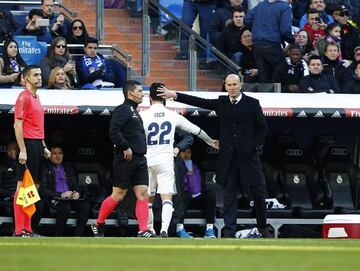 Isco was substituted after taking the blow on Saturday