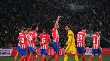 Sorloth celebra uno de los dos goles que marcó ante el Elche.