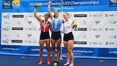 Esther Fuerte, subcampeona del mundo juvenil de remo en Lituania