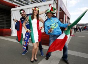 La afición italiana se prepara para enfrentarse a España