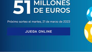 Euromillones: comprobar los resultados del sorteo de hoy, martes 21 de marzo