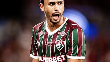 Vinicius Moreira de Lima con la camiseta del Fluminense.