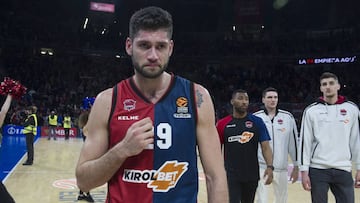 Patricio Garino, triste tras la eliminaci&oacute;n del Kirolbet Baskonia de los cuartos de la Euroliga.