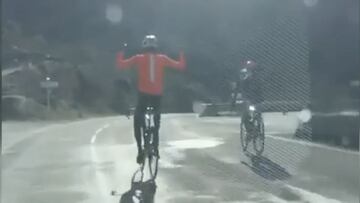 Entrenamiento Egan Bernal e Iván Sosa