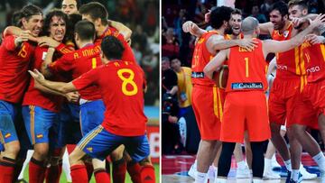El fútbol y el baloncesto le dan a España ocho títulos en trece años