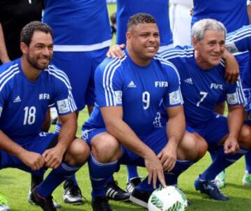 El partido entre las leyendas de la Fifa y las leyendas de Colombia se disputó este lunes 3 de octubre en la sede deportiva de la FCF.