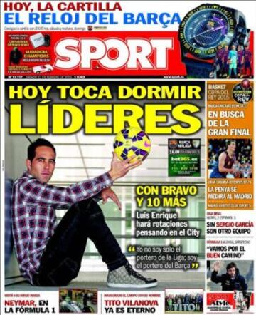 Portadas de la prensa deportiva