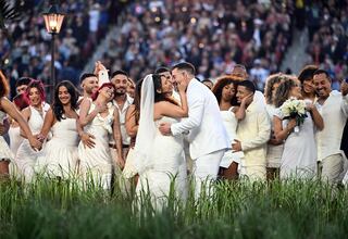 The wedding in Bad Bunny’s Super Bowl halftime show was real