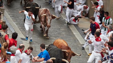 Another early rise for the runners in Pamplona, with bulls from the ranch where the last San Fermin death came from.