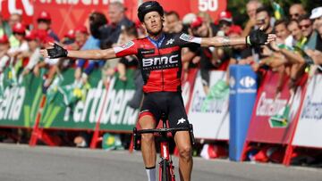 05/09/18 VUELTA A CICLISTA A ESPAÑA 2018 ETAPA 11 MONBUEY - LUINTRA RIBEIRA SACRA ALESSANDRO DE MARCHI VENCEDOR DE LA ETAPA
