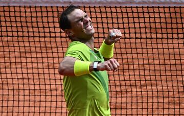 Rafa Nadal celebrando su 14º Roland Garros.