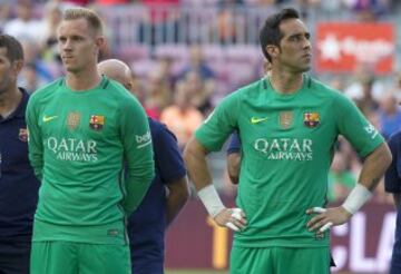 Ter Stegen y Bravo.