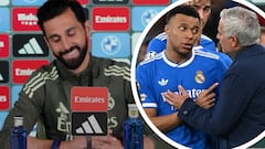 La respuesta con guasa de Arbeloa al ‘like’ de Mbappé a Mourinho: a carcajadas la sala de prensa