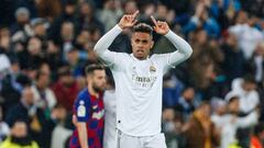 Mariano, durante el Real Madrid-Barcelona.