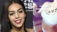 Georgina entrena al ritmo de la música de un exfutbolista de Primera División