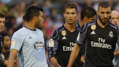 Cristiano mira a Cabral en el partido ante el Celta.