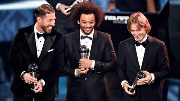 Modric, Marcelo y Sergio Ramos.