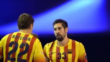 Rutenka y Karabatic, dos de las grandes estrellas del Barcelona.