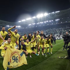 Las históricas imágenes de la victoria del Villarreal en Turín