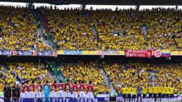 En el Metropolitano. Colombia ha jugado 30 veces de los cuales 19 han sido victorias, cinco empates y seis derrotas.